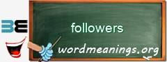 WordMeaning blackboard for followers